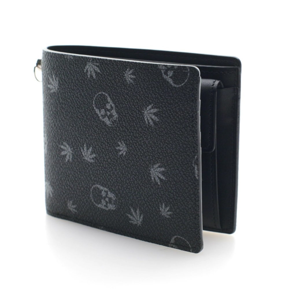 Lucien Pellat-Finet Cannabis Skull Billfold Wallet - NWT